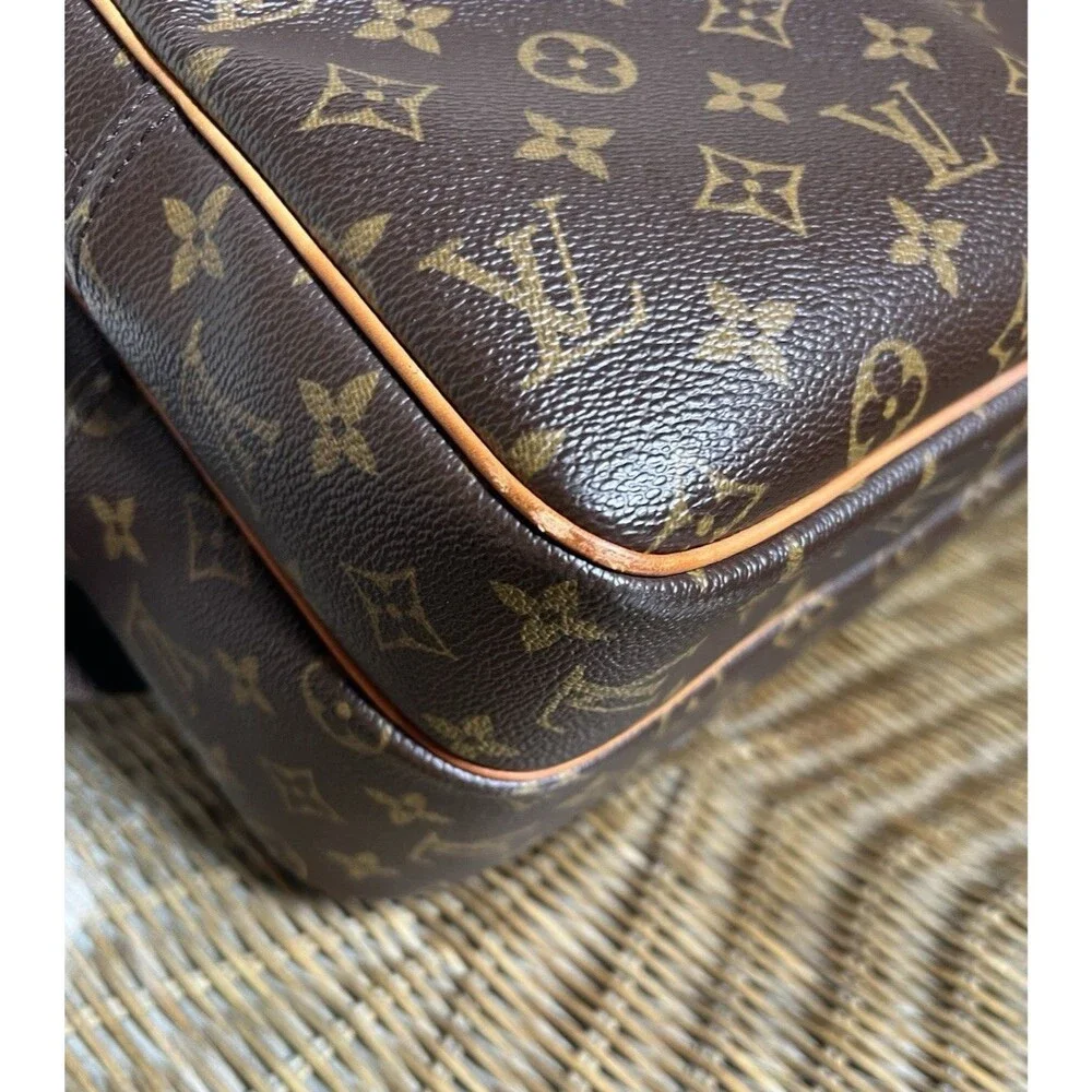 Louis Vuitton Monogram Reporter PM Bag Brown Coated Canvas  SP0054 May 2004